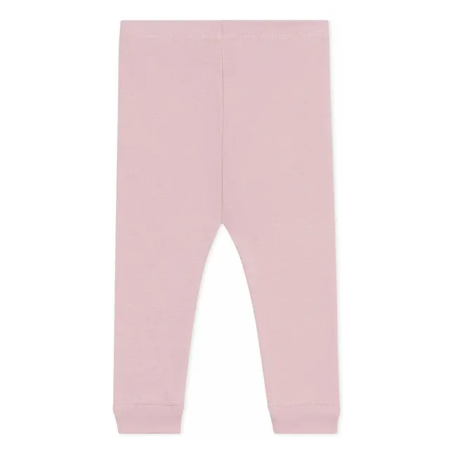 Legging Elastiqué Coton Bio | Rose