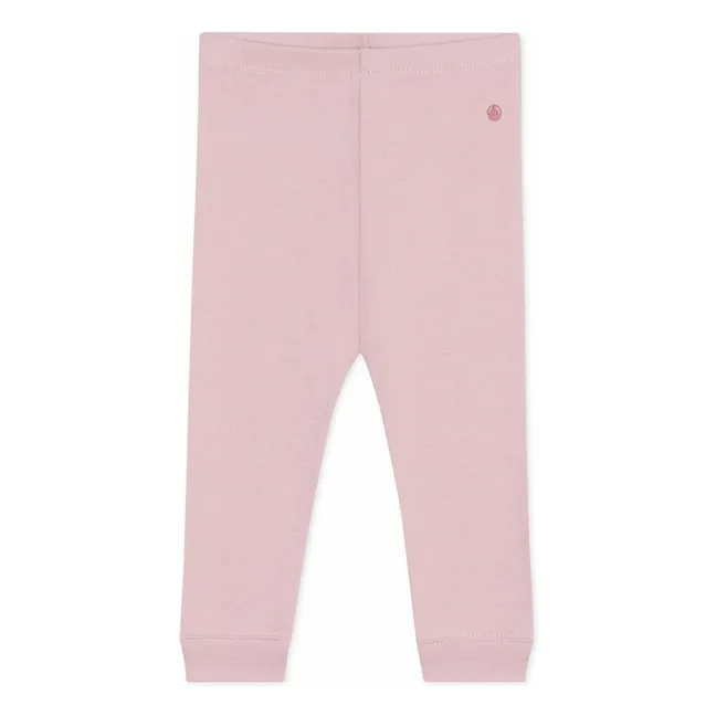 Legging Elastiqué Coton Bio | Rose