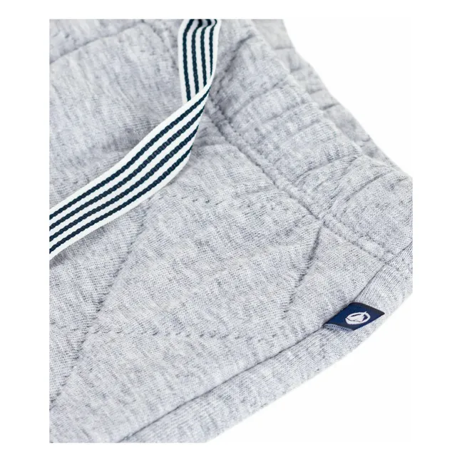 Jogger Cordon Rayé | Gris chiné