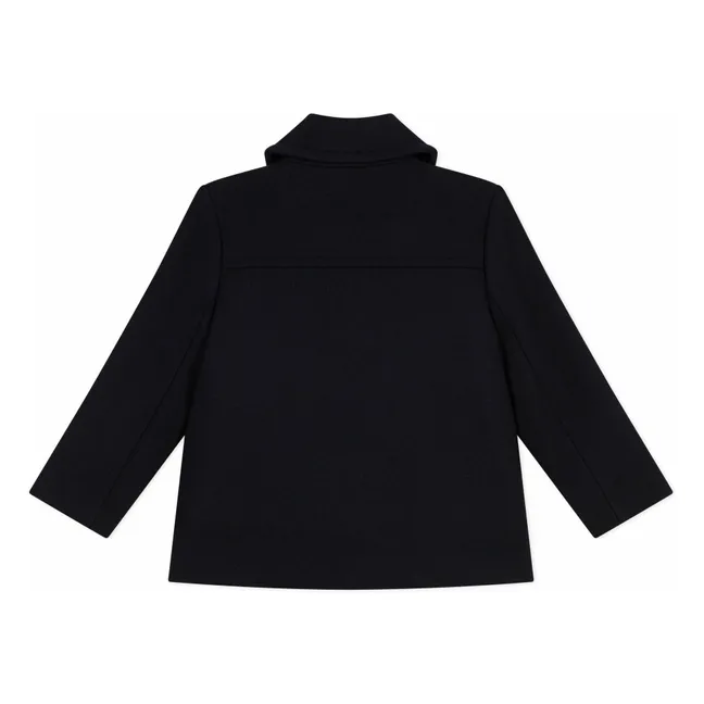 Caban Double Boutonnage Laine | Bleu nuit