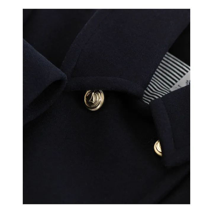 Caban Double Boutonnage Laine | Bleu nuit- Image produit n°3