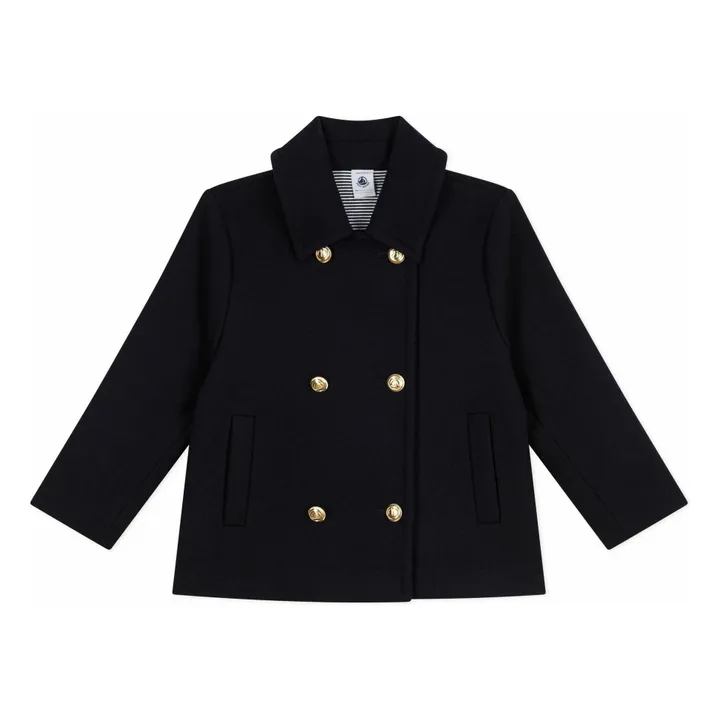 Caban Double Boutonnage Laine | Bleu nuit- Image produit n°0