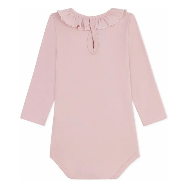 Body Col Volants Coton Bio | Rose