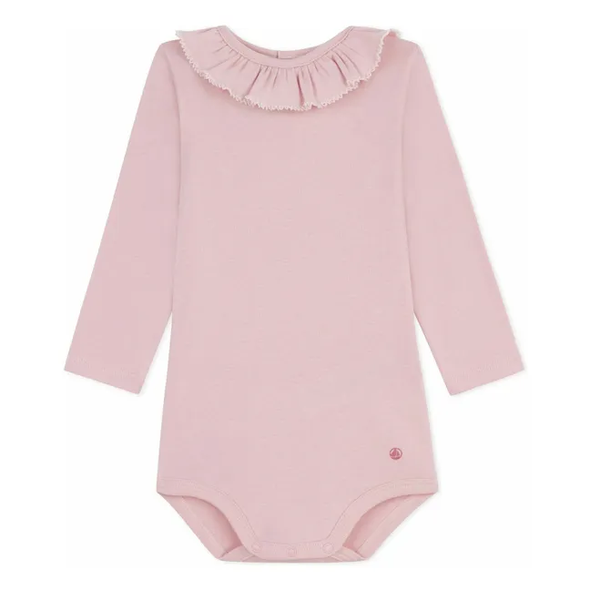 Body Col Volants Coton Bio | Rose