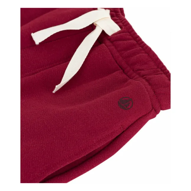 Jogger Elastiqué Coton Bio | Bordeaux