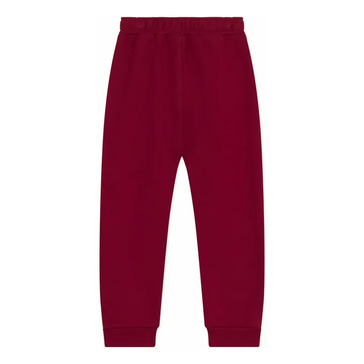 Jogger Elastiqué Coton Bio | Bordeaux- Image produit n°1
