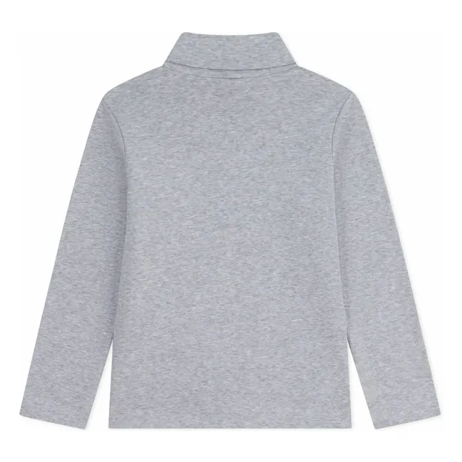 Logo turtleneck | Heather grey