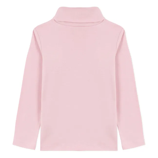 Organic cotton logo turtleneck | Pink
