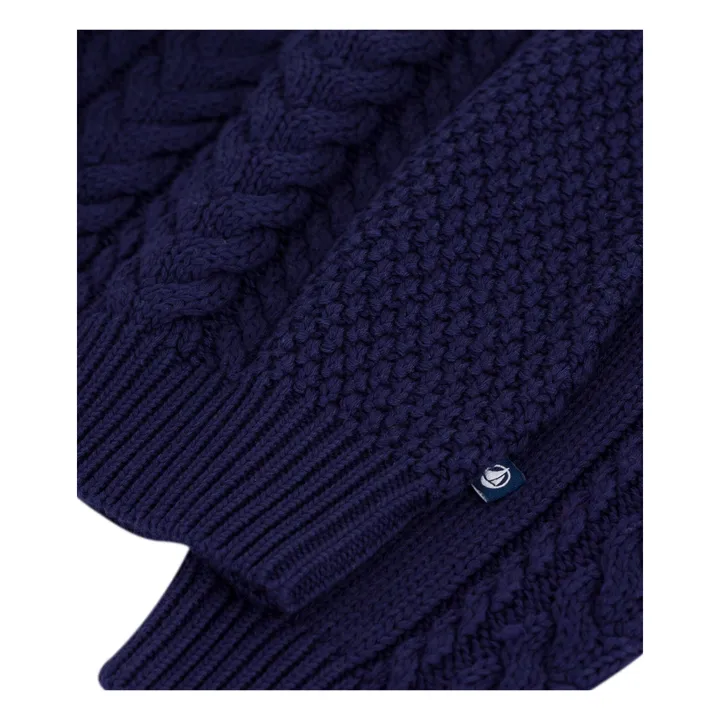 Jersey de algodón orgánico | Azul Marino- Imagen del producto n°2