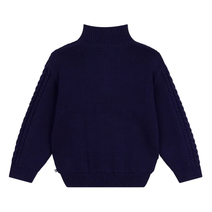 Jersey de algodón orgánico | Azul Marino- Imagen del producto n°1