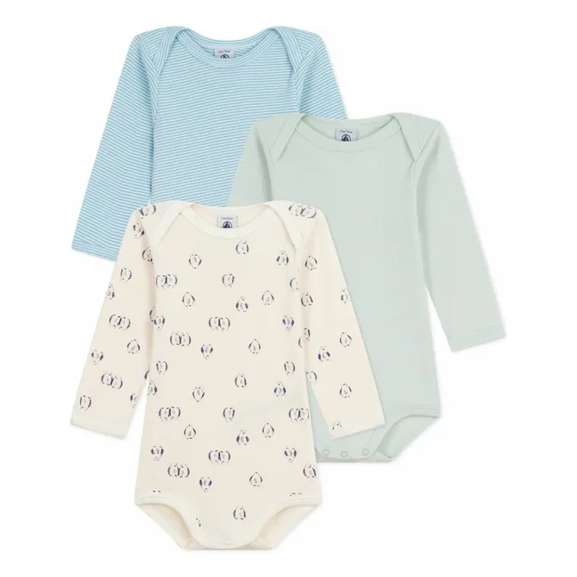 Lot 3 Bodies Oiseaux | Bleu