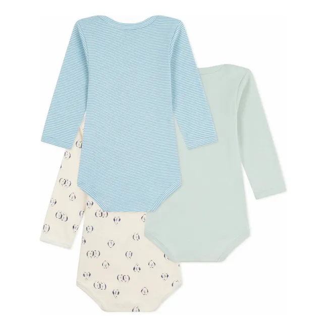 Lot 3 Bodies Oiseaux | Bleu