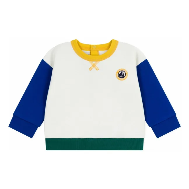 Colorblock-Sweatshirt | Seidenfarben
