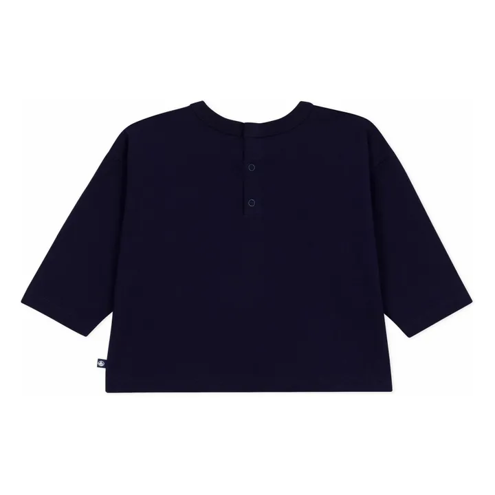 Camiseta Bateau de algodón ecológico | Azul Marino- Imagen del producto n°1