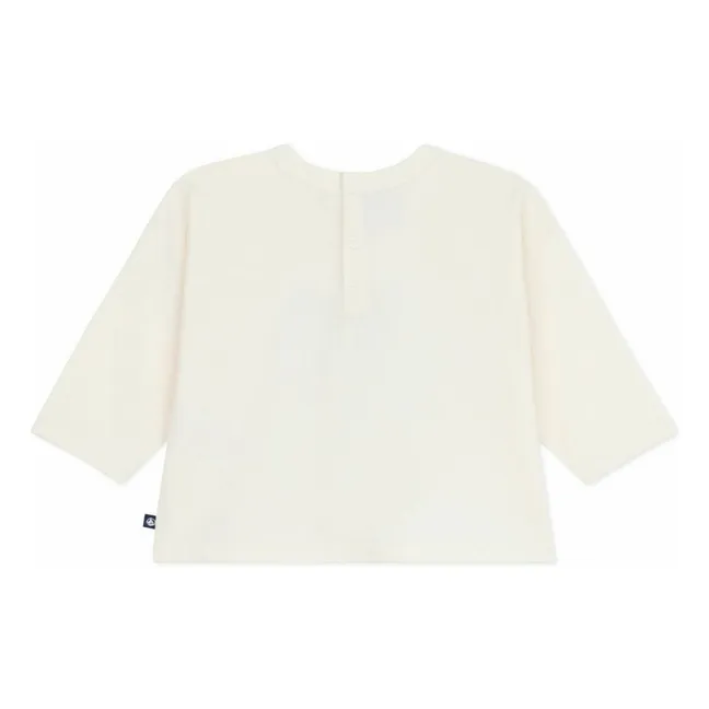 T-shirt Chat Coton Bio | Ecru