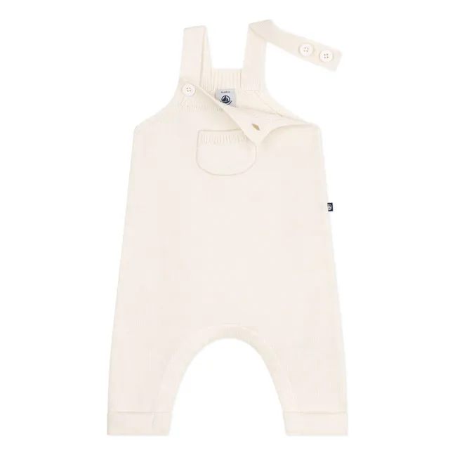 Salopette Maille Laine | Ecru