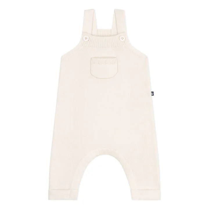 Salopette Maille Laine | Ecru- Image produit n°0