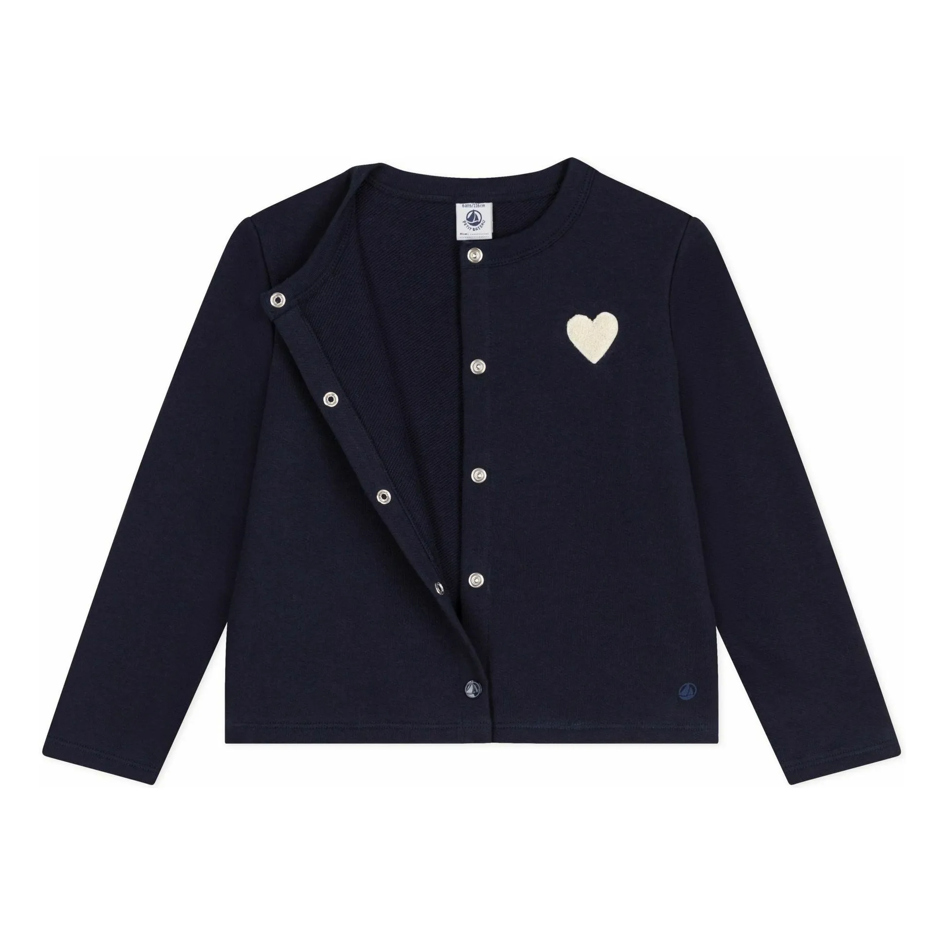 Organic Cotton Heart Vest | Navy blue- Product image n°1