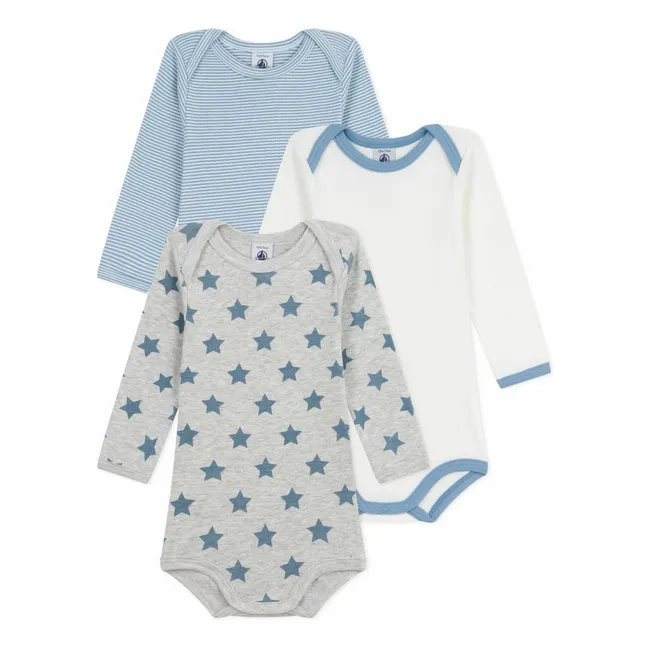 Lote de 3 cuerpos a rayas | Azul