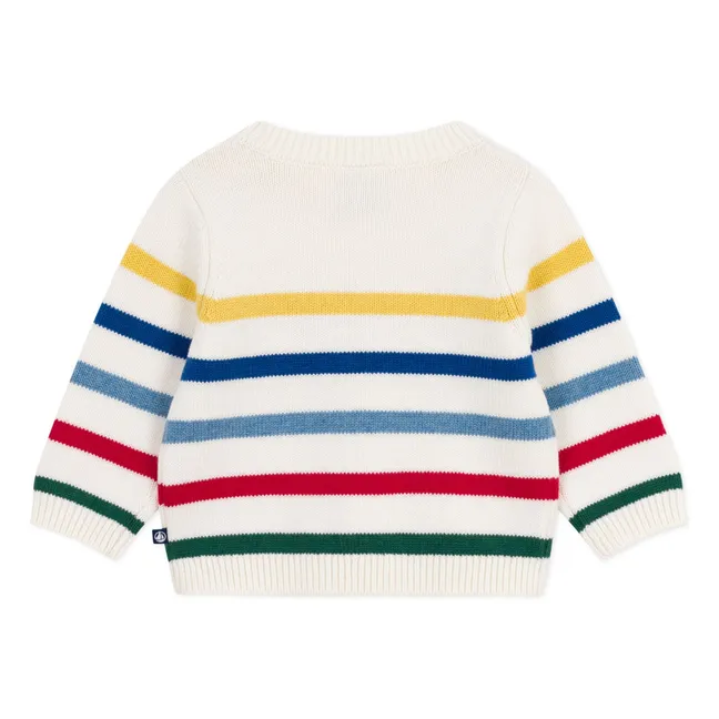 Marinière sweater  | Ecru