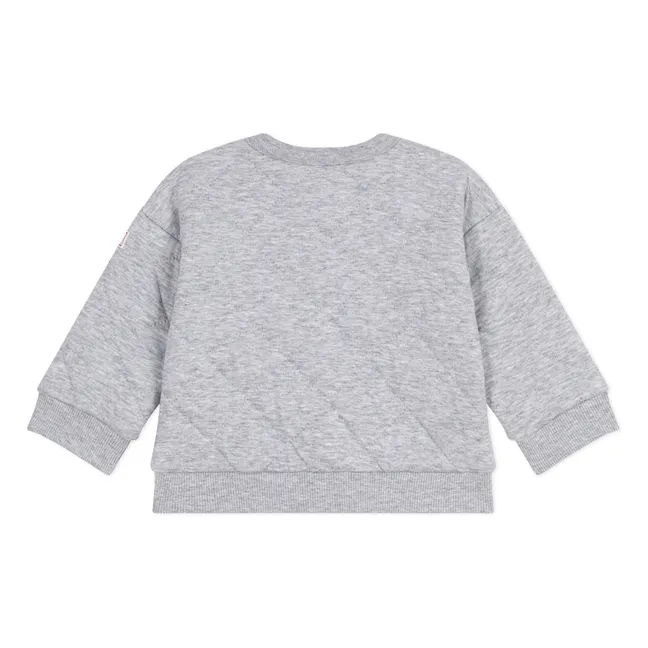 Logo Button Vest | Heather grey