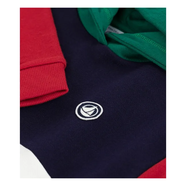 Sudadera Colorblock Logo | Crudo