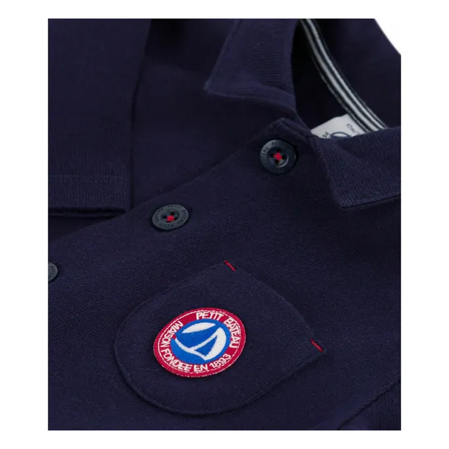 Combinaison Pompiste Jersey Coton Bio | Bleu nuit