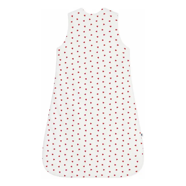 Schlafsack Herzen | Weiß