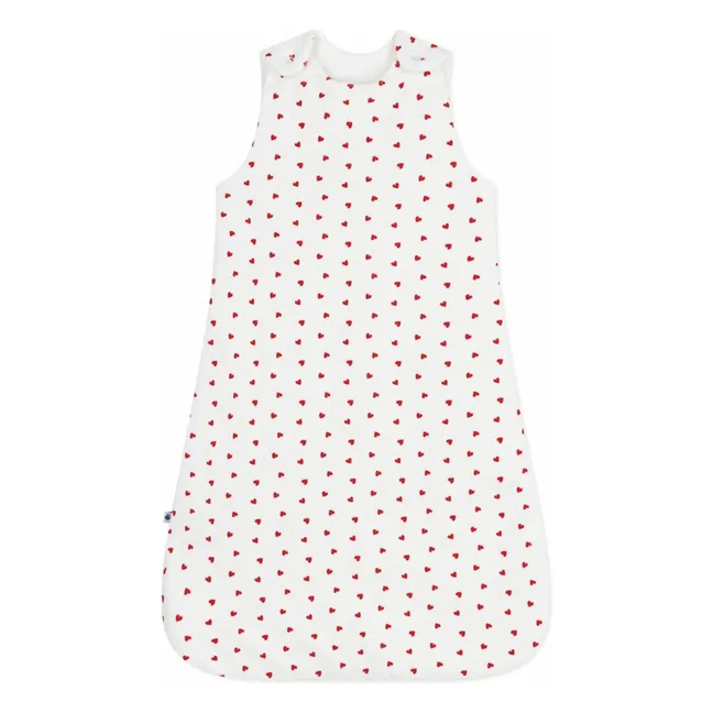 Schlafsack Herzen | Weiß