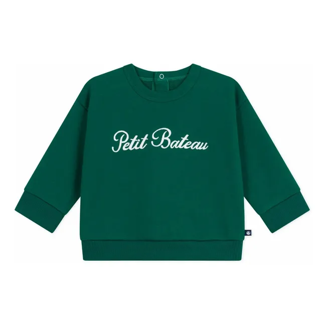 Sudadera Petit Bateau | Verde Abeto