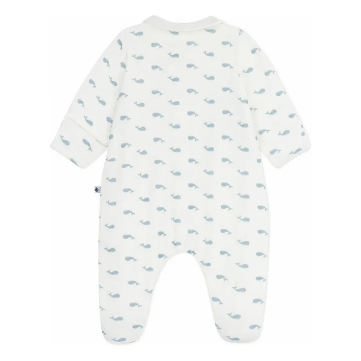 Pijama Dors Bien Cuello Ballena Algodón Ecológico | Blanco- Imagen del producto n°1