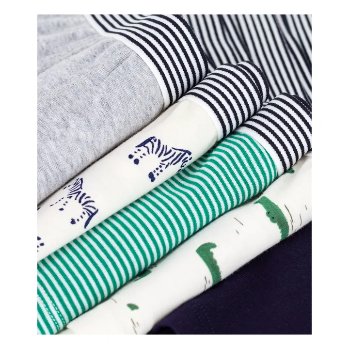 Lot 5 Boxers Crocodiles | Gris- Image produit n°1