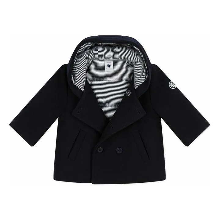 Caban Double Boutonnage Laine Bébé | Bleu marine- Image produit n°0
