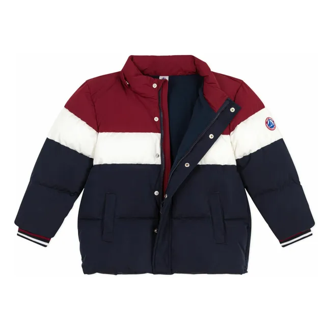 Colorblock Daunenjacke | Navy