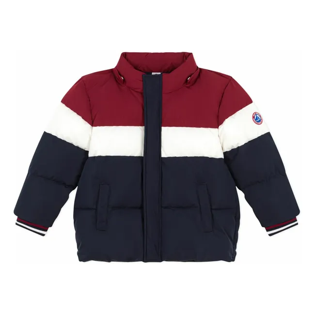 Colorblock Daunenjacke | Navy