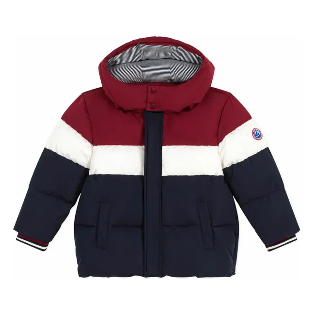 Colorblock Daunenjacke | Navy