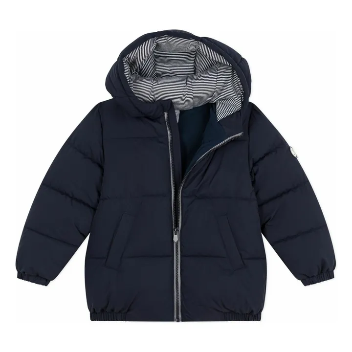 Doudoune Doublée Unie | Bleu marine- Image produit n°1