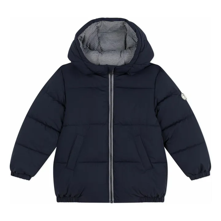 Doudoune Doublée Unie | Bleu marine- Image produit n°0