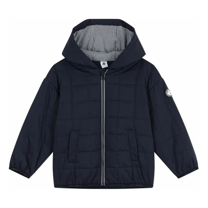 Doudoune Légère Unie | Bleu marine- Image produit n°0