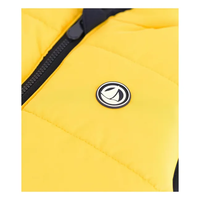Reversible ärmellose Daunenjacke | Blassrosa