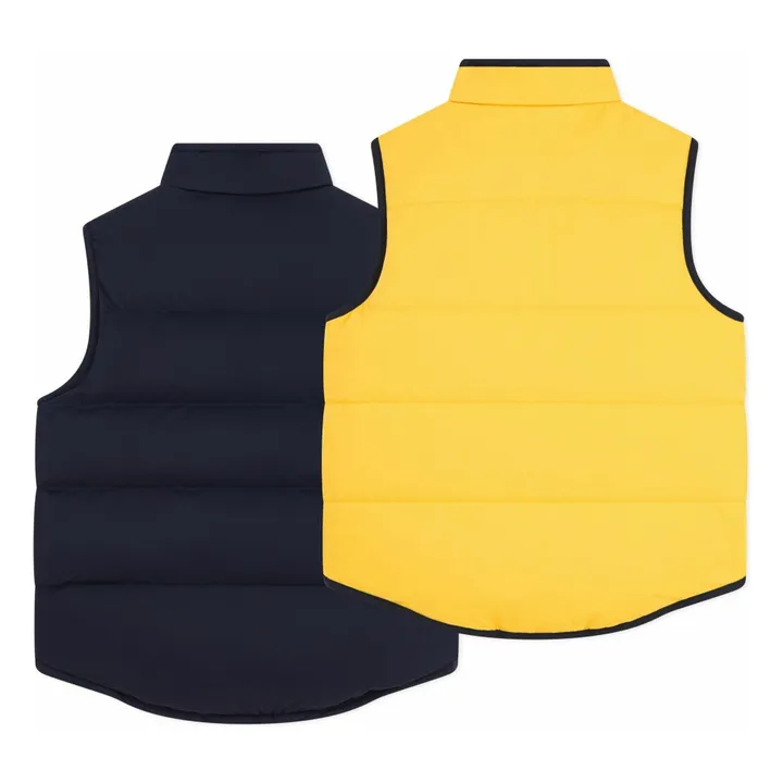 Doudoune Sans Manches Réversible | Rose pâle- Image produit n°4