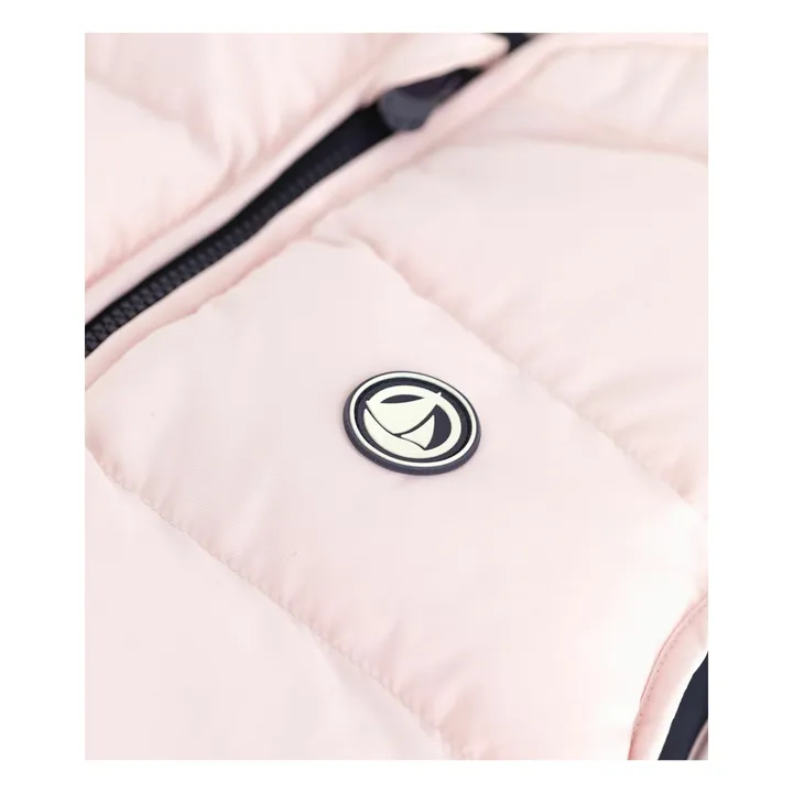 Doudoune Sans Manches Réversible | Rose pâle- Image produit n°6