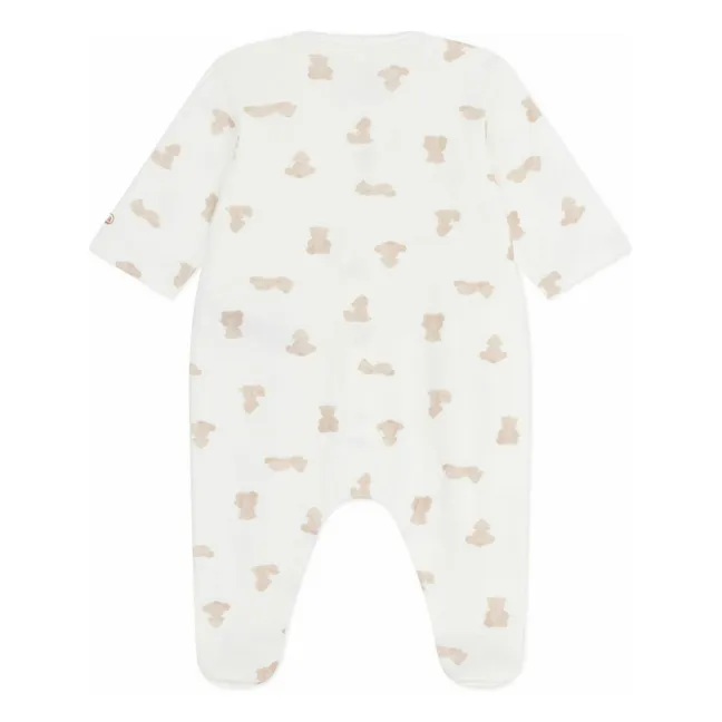 Pyjama Dors Bien Oursons Coton Bio | Blanc