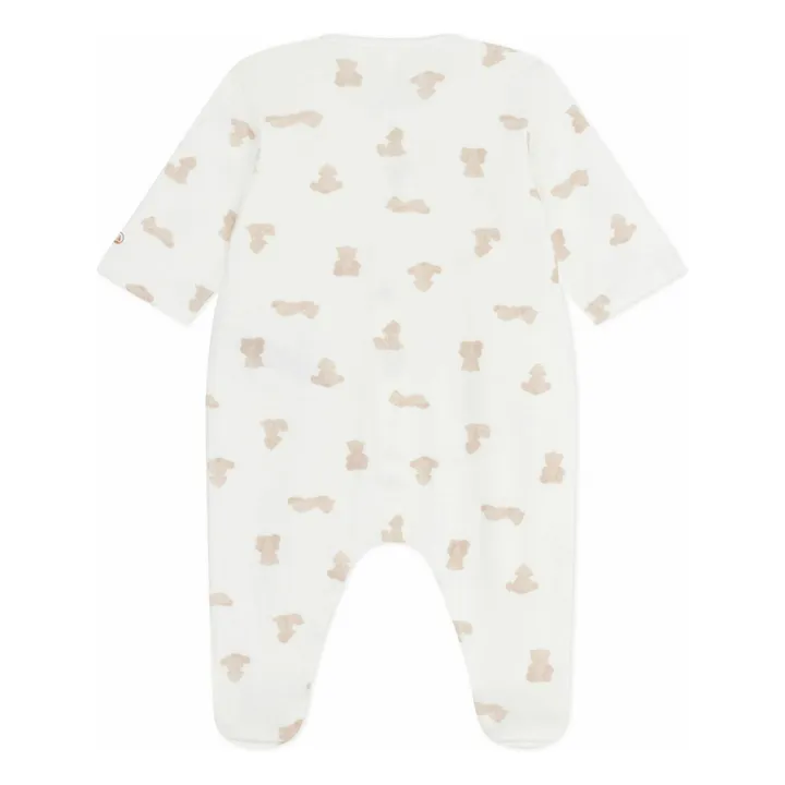 Pyjama Dors Bien Oursons Coton Bio | Blanc- Image produit n°1