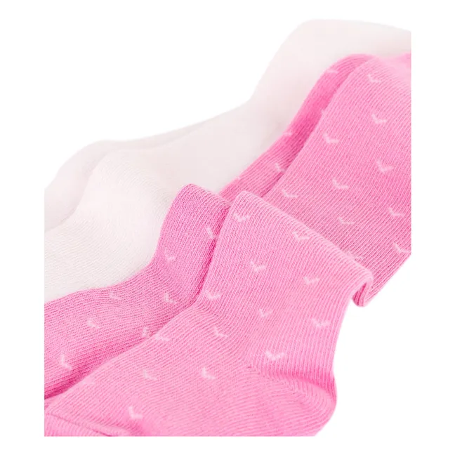 2 Paar hohe Socken im Set | Rosa
