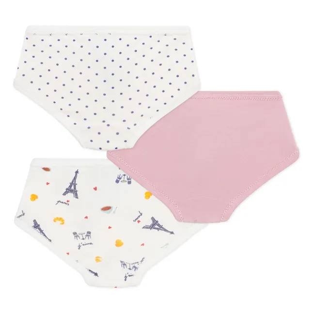 Lot 3 Culottes Paris Coton Bio | Blanc