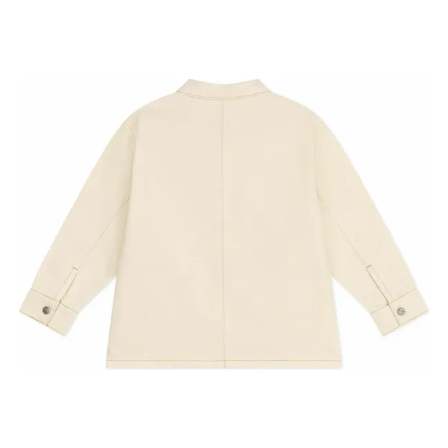 Veste Surpiqures Cœur | Ecru