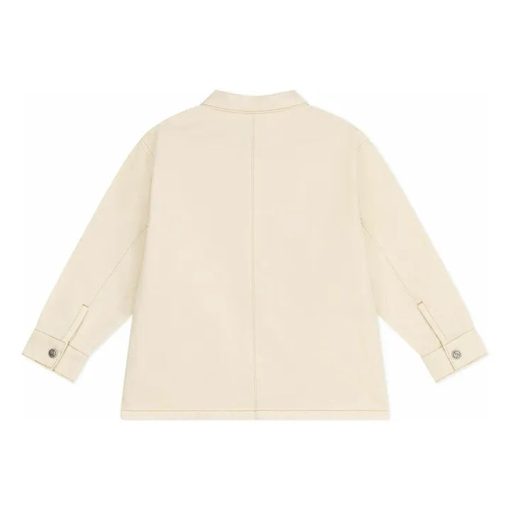 Veste Surpiqures Cœur | Ecru- Image produit n°2
