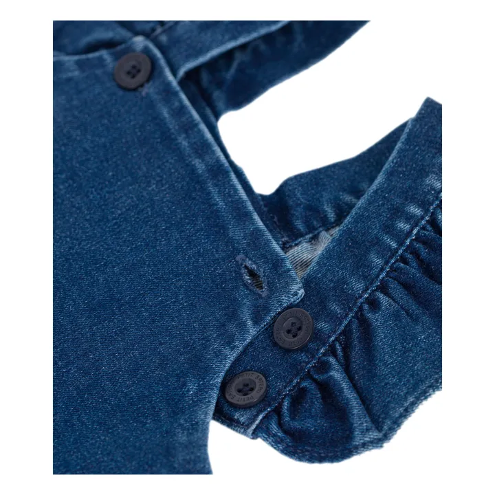 Salopette Volants Denim | Bleu jean- Image produit n°3