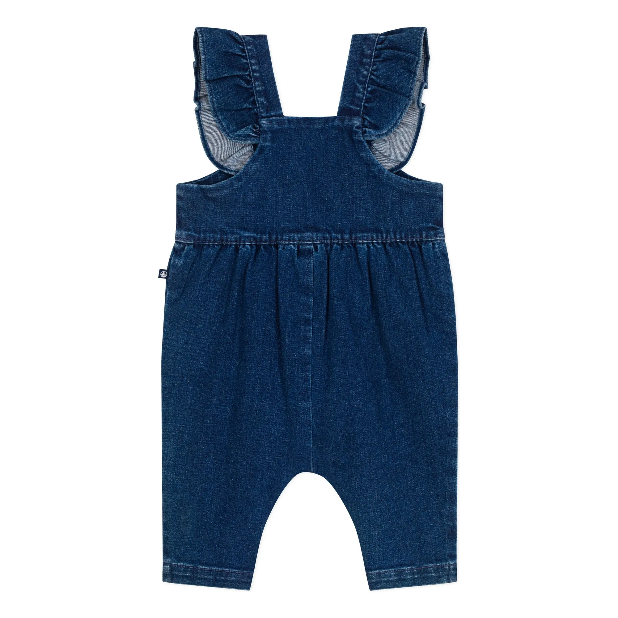 Salopette Volants Denim | Bleu jean- Image produit n°2